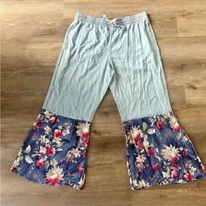 Upcycled Boho Bell Bottoms
